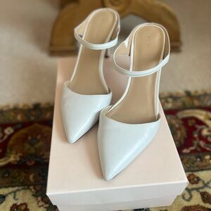 White Ann Taylor Pumps